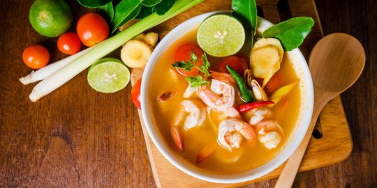 Resep Tom Yum Goong, Sup Seafood Asam Pedas Manis dari Thailand tanpa Bumbu Instan