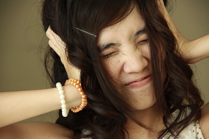 ilustrasi rambut kusut