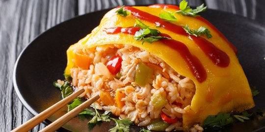 Resep Omurice (Omelette Rice) ala Korea Simpel