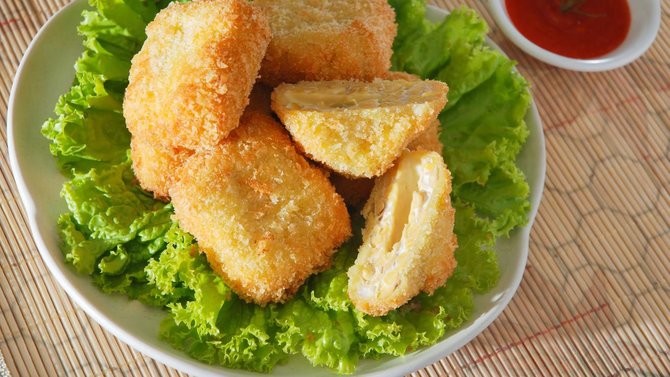 ilustrasi nugget tempe