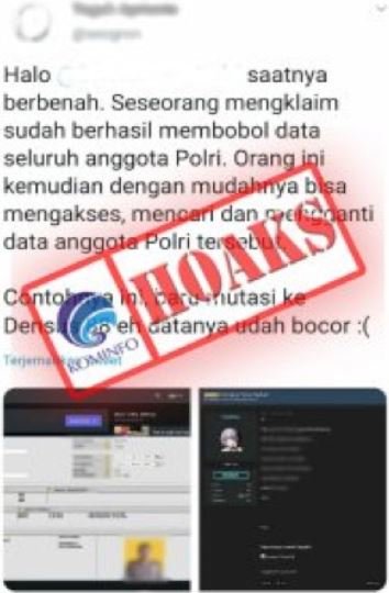 hoaks data polri dibobol hacker