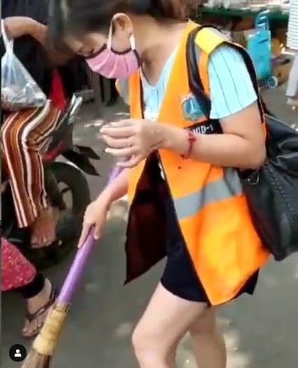 wanita langgar psbb