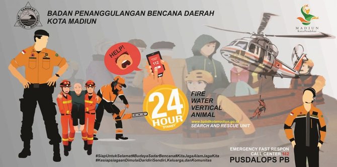 ilustrasi kota madiun dan covid 19
