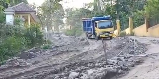 Gunung Merapi Erupsi, Begini Kondisi Jalur Evakuasi Warga yang Memprihatinkan