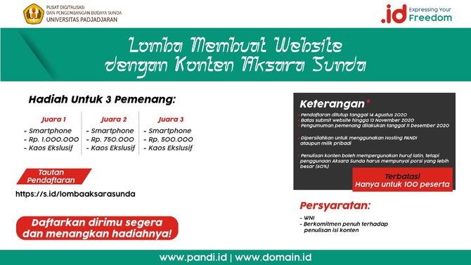 pandi gelar lomba domain aksara sunda