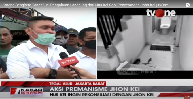 potret dalam rumah nus kei usai diserang kelompok john kei pecahan kaca berserakan