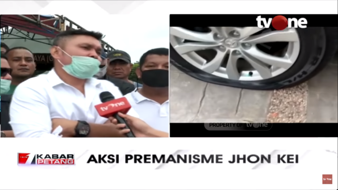 potret dalam rumah nus kei usai diserang kelompok john kei pecahan kaca berserakan