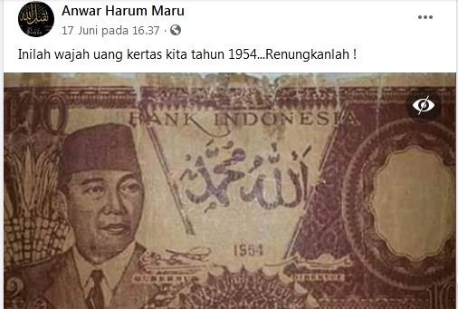 cek fakta tidak benar uang pecahan