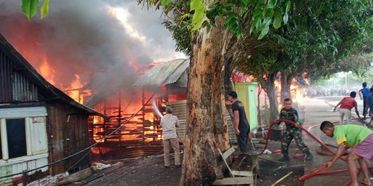 9 Rumah Warga Perbatasan Ogan Ilir-Palembang Hangus Terbakar