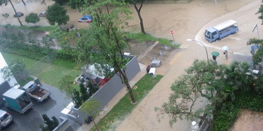 CEK FAKTA: Foto Diklaim Banjir Singapura Tidak Benar, Faktanya Terjadi di China