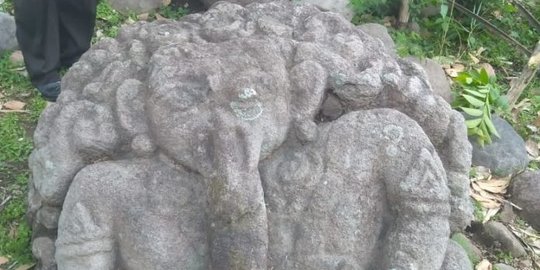Menengok Patung Ganesha Berambut Keriting di Magetan, Tinggalan Umat Hindu yang Unik