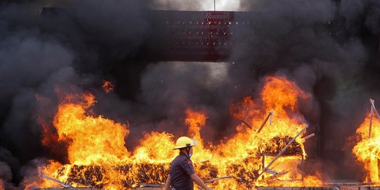 Myanmar dan Thailand Musnahkan 25 Ton Narkotika