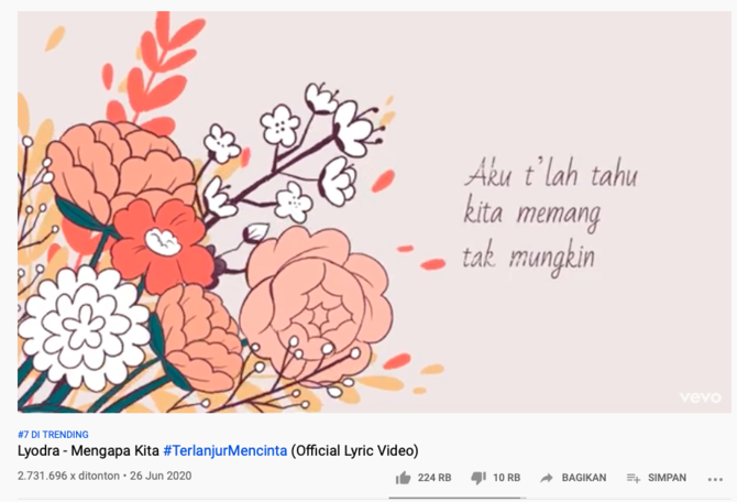 rilis lagu baru lsquoterlanjur mencintarsquo 3 artis jebolan idol adu trending youtube
