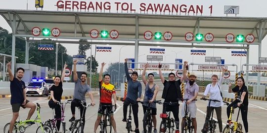 Potret Sederhana Pengusaha Jusuf Hamka, Cuma Naik Sepeda Pas Tinjau Proyek Jalan Tol