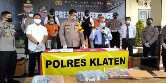 Polisi Amankan 3 Tersangka Uang Palsu di Klaten