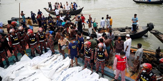 Kapal Feri Tenggelam di Bangladesh, Puluhan Penumpang Tewas