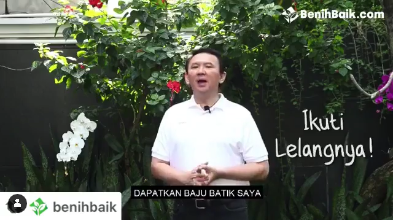 ahok lelang 19 batik