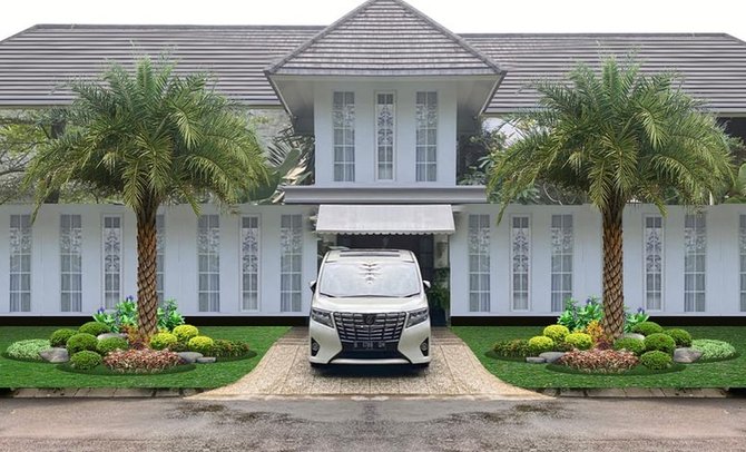 desain taman rumah raffi ahmad