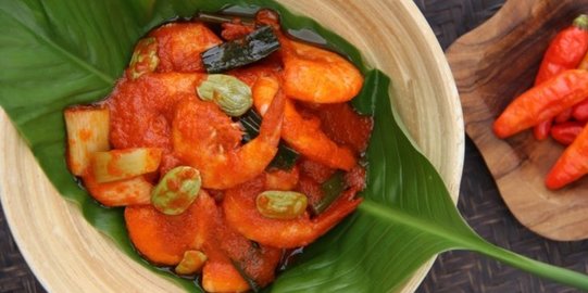 Resep Udang Balado Petai Pelengkap Nasi Padang