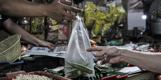 Pedagang di Pasar Tradisional Masih Marak Gunakan Plastik Sekali Pakai