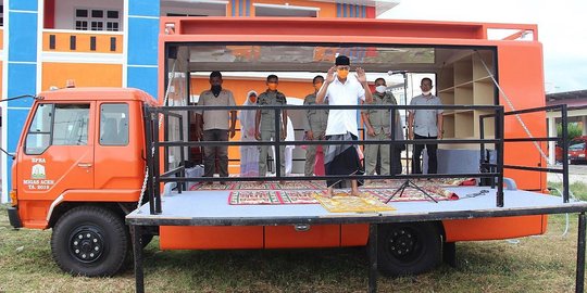 Masjid Berjalan di Aceh Jadi Alternatif Tempat Ibadah Saat Pandemi