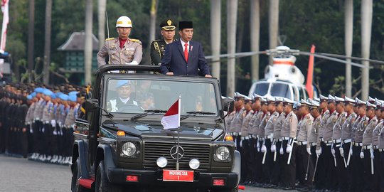 HUT Bhayangkara ke-74, Jokowi Minta Polri Ajak Masyarakat Disiplin Protokol Kesehatan