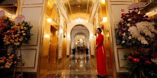 Mewahnya Hotel Berlapis Emas di Vietnam