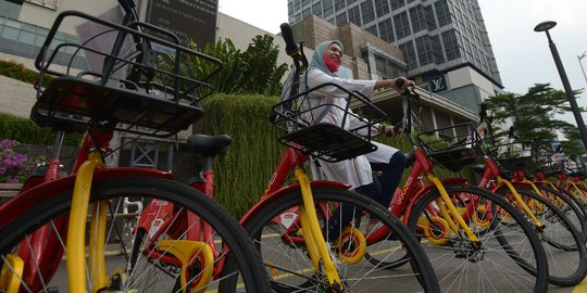 Uji Coba Layanan Bike Sharing di Jakarta