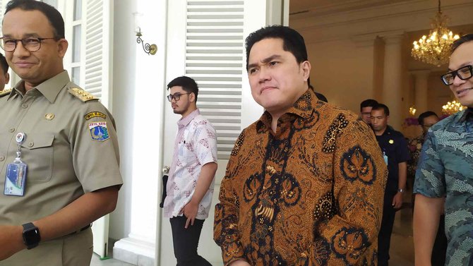 erick tohir bertemu anies baswedan di balai kota