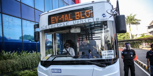 Bus Listrik TransJakarta Mulai Diuji Coba