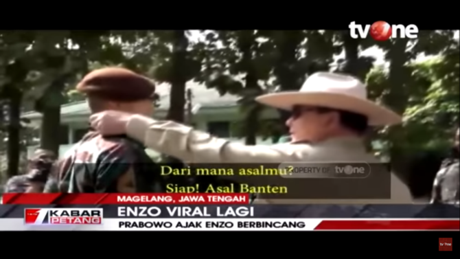 viral video prabowo ajak bincang enzo taruna keturunan prancis jadi sorotan