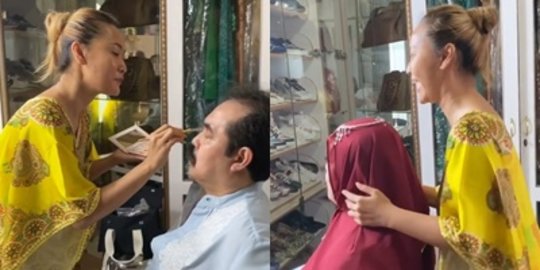 Inul 'Aniaya' Suami Pakai Kerudung, Begini Potretnya Ussy Sulistiawaty Sampai Ngakak