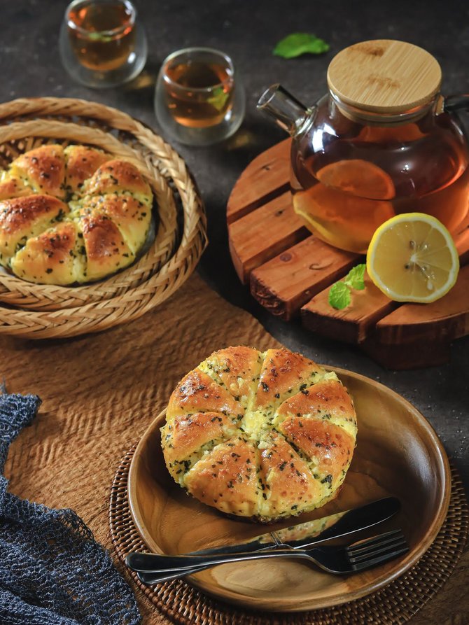 resep cream cheese garlic bread ala korea lembut dan gurih