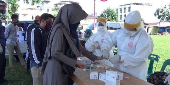 4.294 Petugas Pemutakhiran Data Pemilih di Medan Jalani Rapid Test Massal