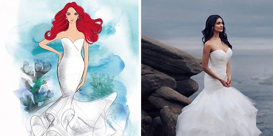Disney Rilis Gaun Pengantin yang Terinspirasi Putri Dongeng, Mulai Ariel sampai Tiana