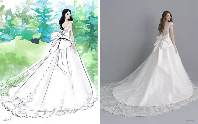 gaun pengantin hasil kolaborasi disney dan allure bridals