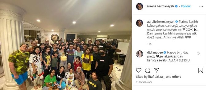 aurel hermansyah ulang tahun ke 22