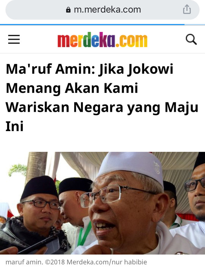 hoaks ma039ruf amin sebut jokowi cucu sunan kalijaga