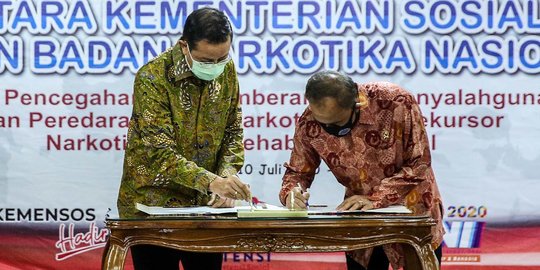 Kemensos-BNN Kerjasama Pencegahan Narkotika dan Rehabilitasi Sosial