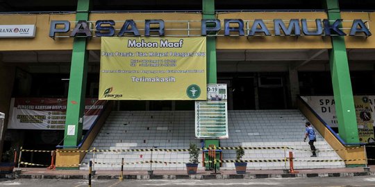 Pasar Pramuka Ditutup Sementara Akibat Pedagang Positif Covid-19