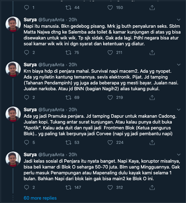 cerita surya anta di rutan salemba