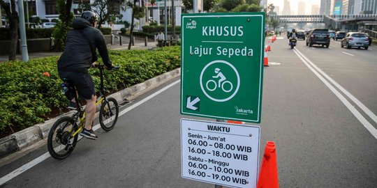 Minggu Depan, Pemprov DKI Putuskan Tiadakan Jalur Sepeda Sudirman-Thamrin