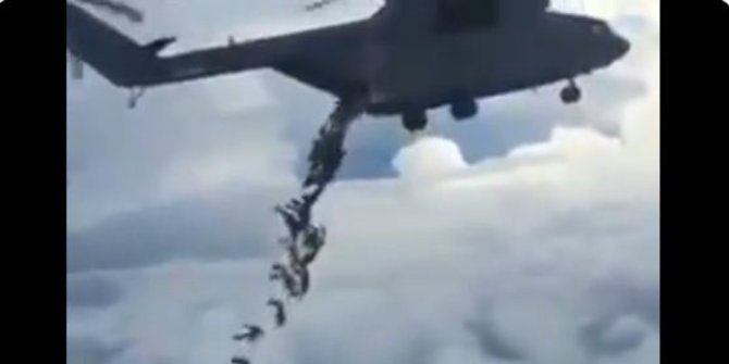 CEK FAKTA: Tidak Benar Helikopter Buang Jenazah Covid-19 ke Laut