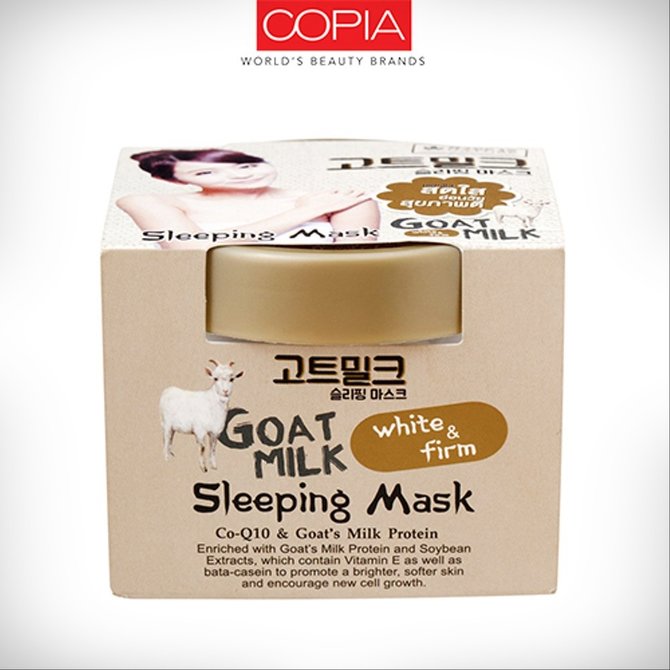 copia beauty buffet made in nature goat milk sleeping mask