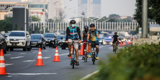 Pemprov DKI Bakal Perlebar Jalur Sepeda di Sudirman-Thamrin