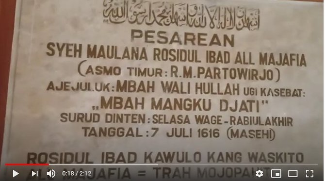makam mbah mangku djati malang