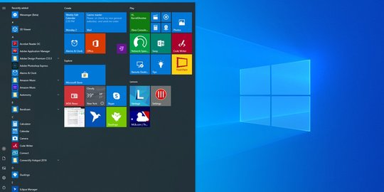 Microsoft Rombak Menu Start Windows 10