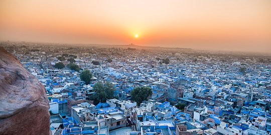 Potret Kota Biru Jodhpur, Kenapa Rumah Warganya Berwarna Biru?