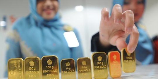 Usai Naik Tajam, Harga Emas Turun Rp 5.000 Menjadi Rp 977.000 per Gram