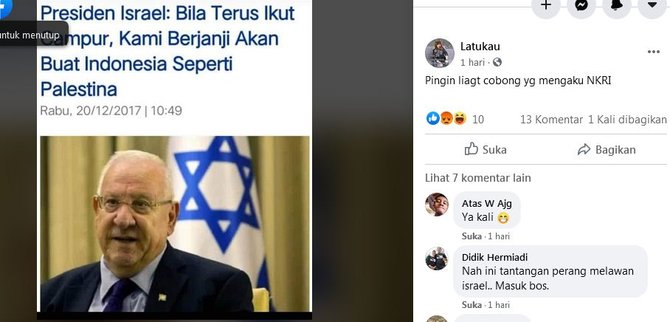 Kenapa israel serang palestina